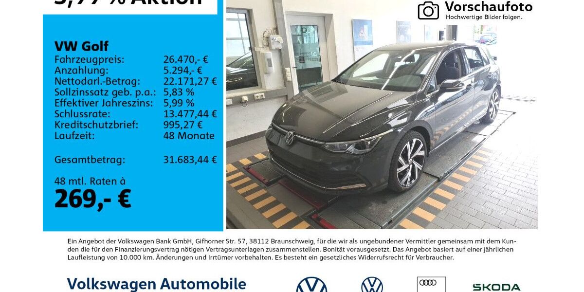 VW Golf 40.752 km 26.470 &euro; Leipzig 04277