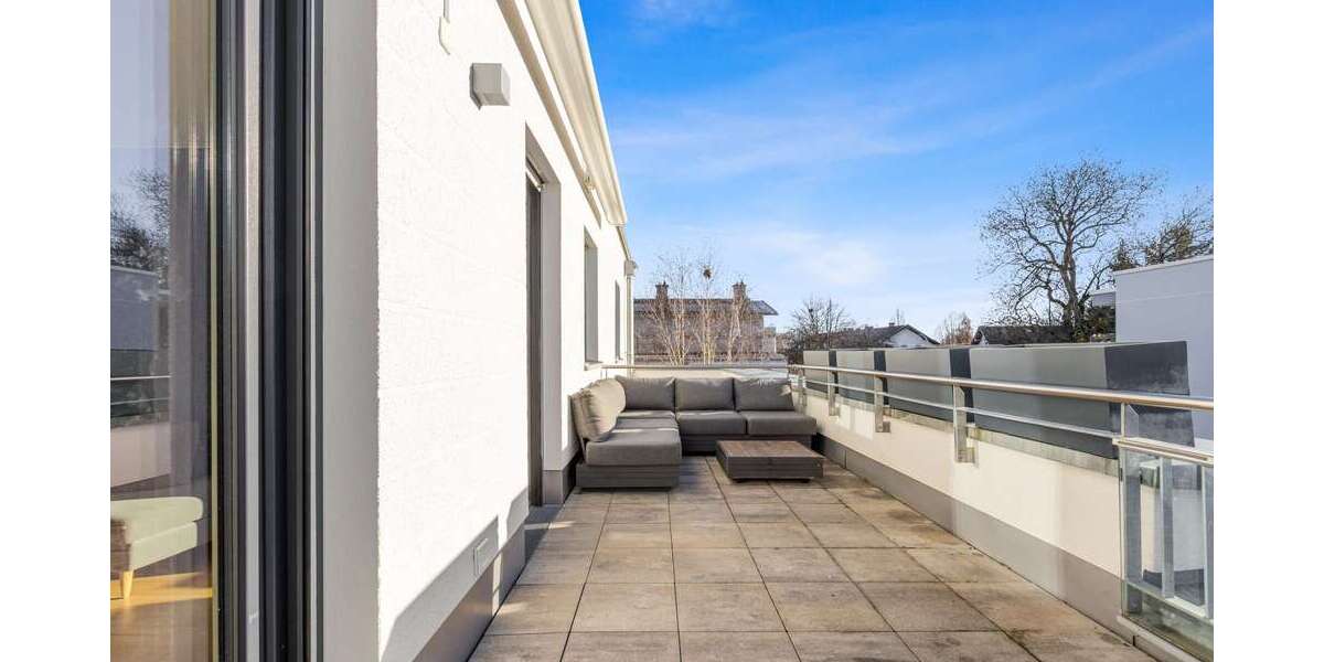 Offenes Wohnkonzept | Schwellenfrei erreichbar | 2 TG-Stellplätze uvm. - Dachgeschoßwohnung Unterhaching | Angebot:24821307