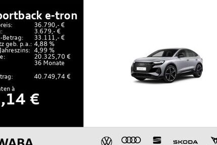 Audi Q4 e-tron 50.491 km 36.790 &euro; Gersthofen 86368