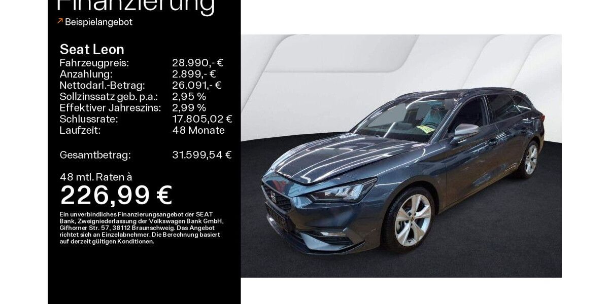 Seat Leon 7.385 km 28.990 &euro; Haßfurt 97437