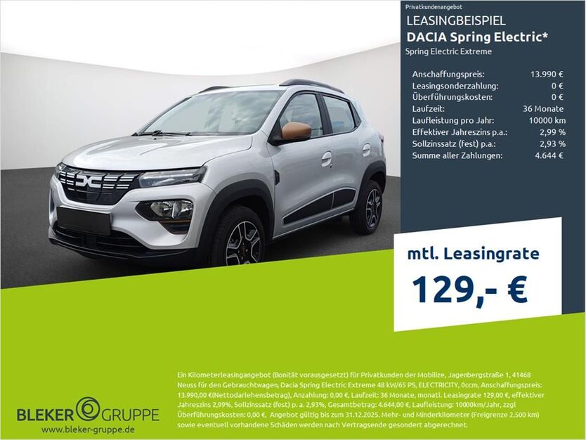 Dacia Spring 10.538 km 13.990 € Borken 46325