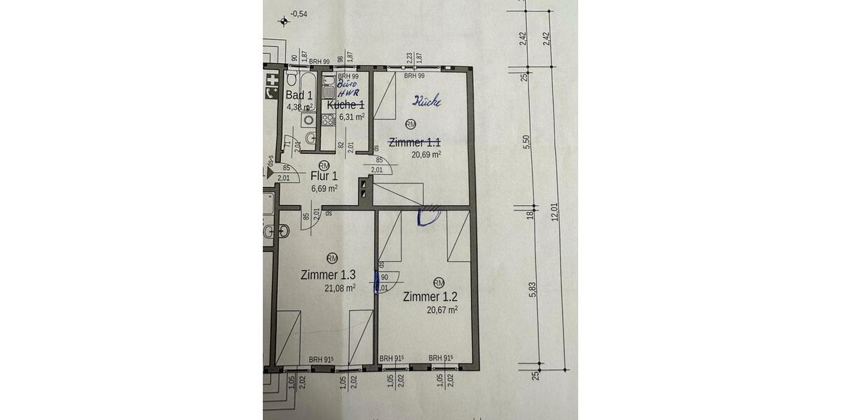 Erdgeschoßwohnung Bergen an der Dumme - 3 Zimmer, 73 m&sup2;, 500&euro; | Angebot:23720158