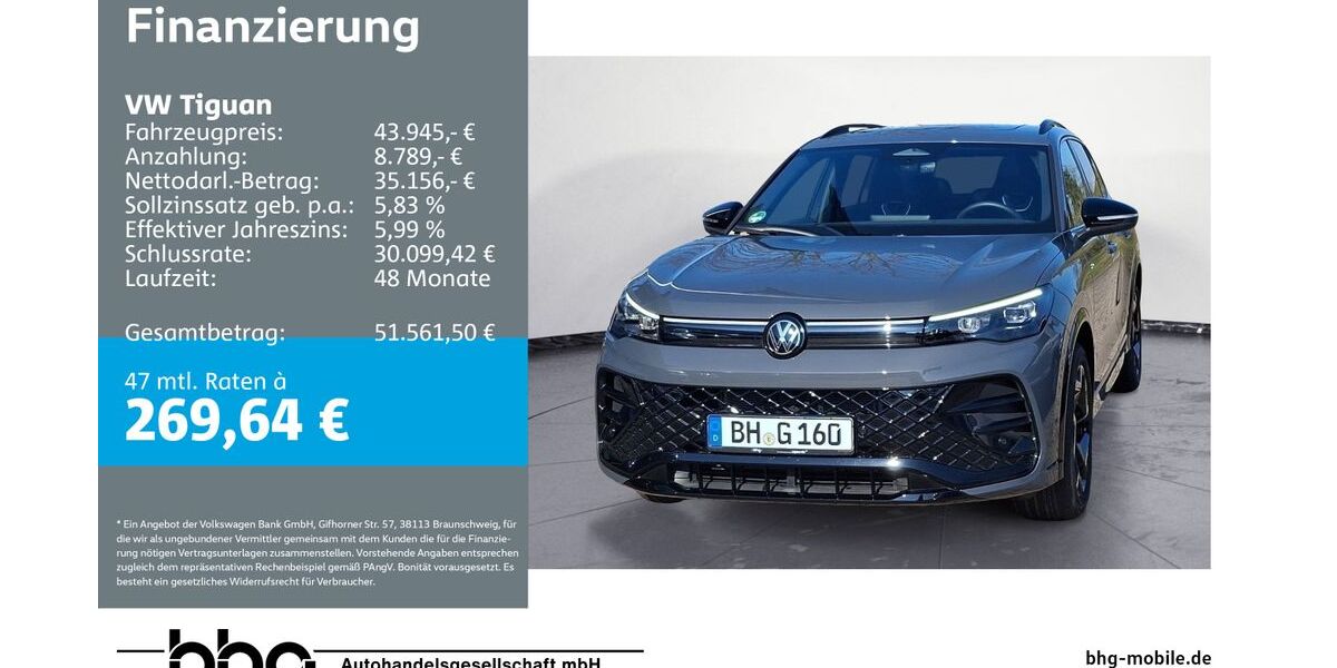 VW Tiguan 7.450 km 43.945 &euro; Bühl 77815