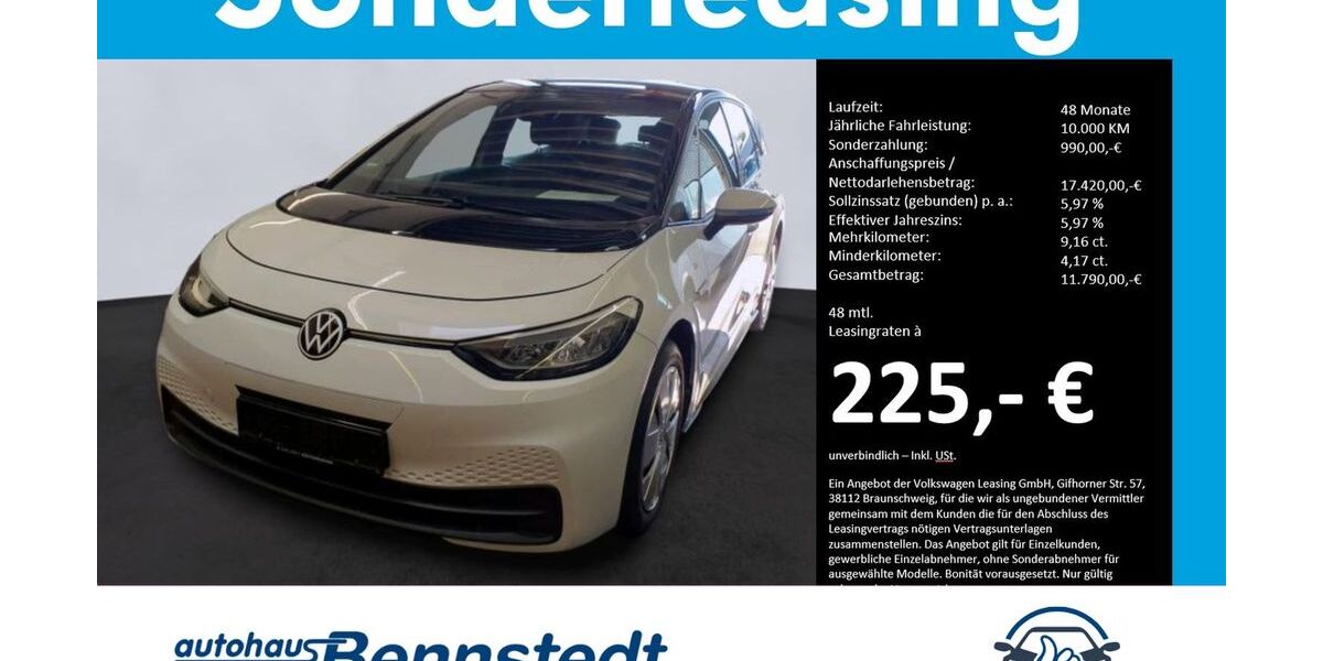 VW ID.3 70.392 km 16.820 € Salzatal OT Bennstedt 06198