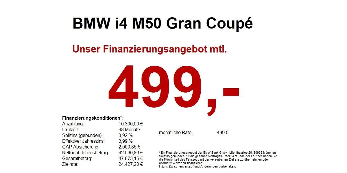 BMW i4 51.670 km 50.650 &euro; Erbach 64711