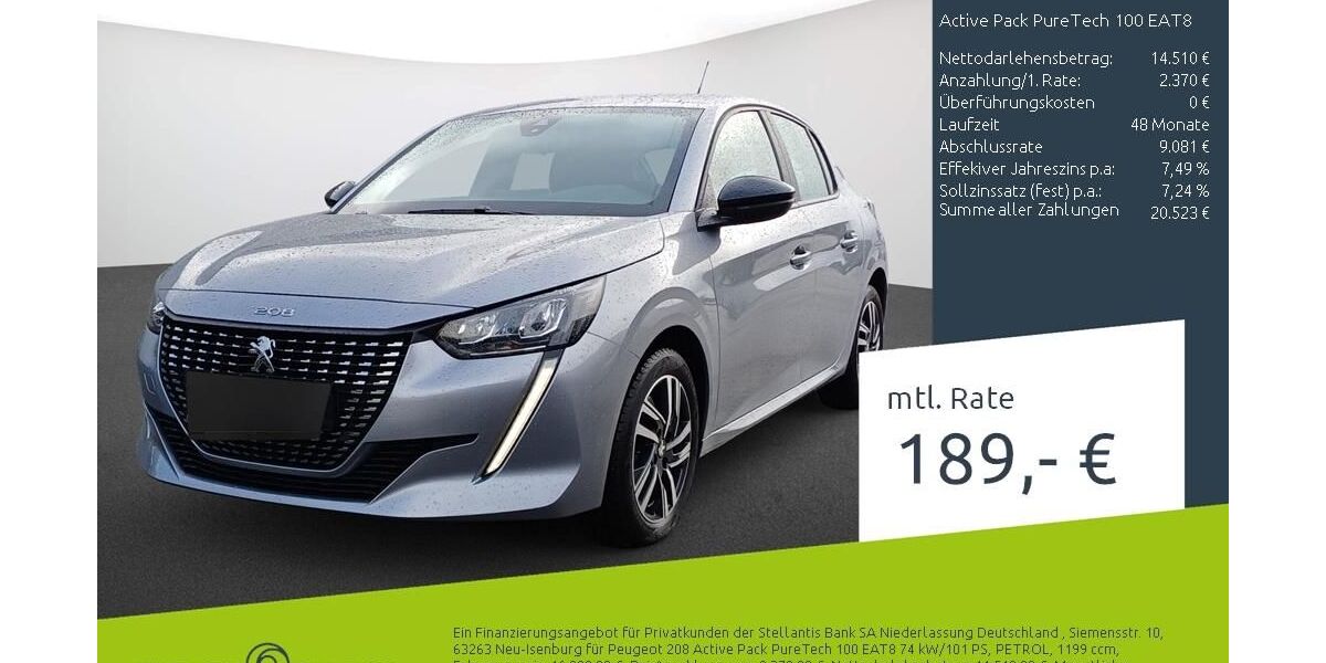 Peugeot 208 19.212 km 16.210 &euro; Bocholt 46395