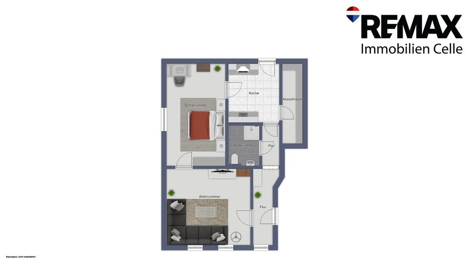 Erdgeschoßwohnung Eschede - 2 Zimmer, 56 m&sup2;, 466&euro; | Angebot:25319862
