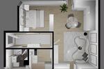 Dachgeschoßwohnung Dessau-Roßlau Dessau - 1 Zimmer, 28 m&sup2;, 225&euro; | Angebot:26461263