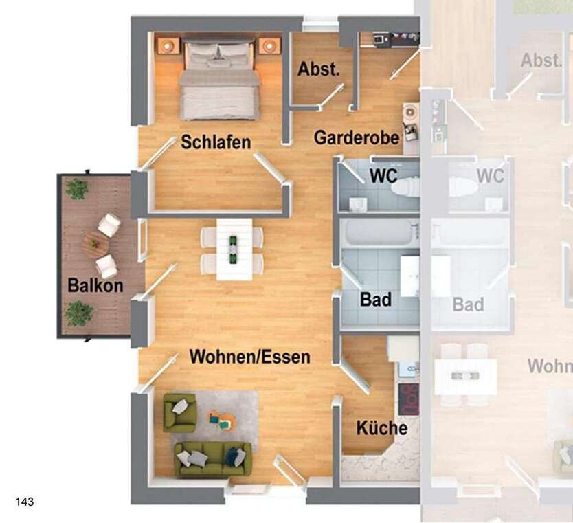 Wohnung zum Kaufen in Wangen 339.500 € 72.61 m²