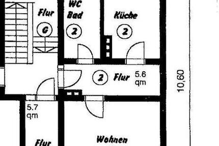 schöne, helle 2 Raum Wohnung in Jeßnitz zimmer