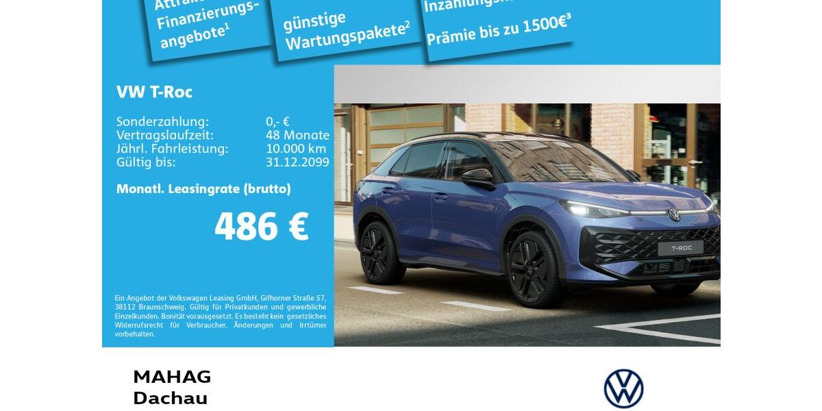 VW T-Roc 9.500 km 45.190 &euro; Dachau 85221