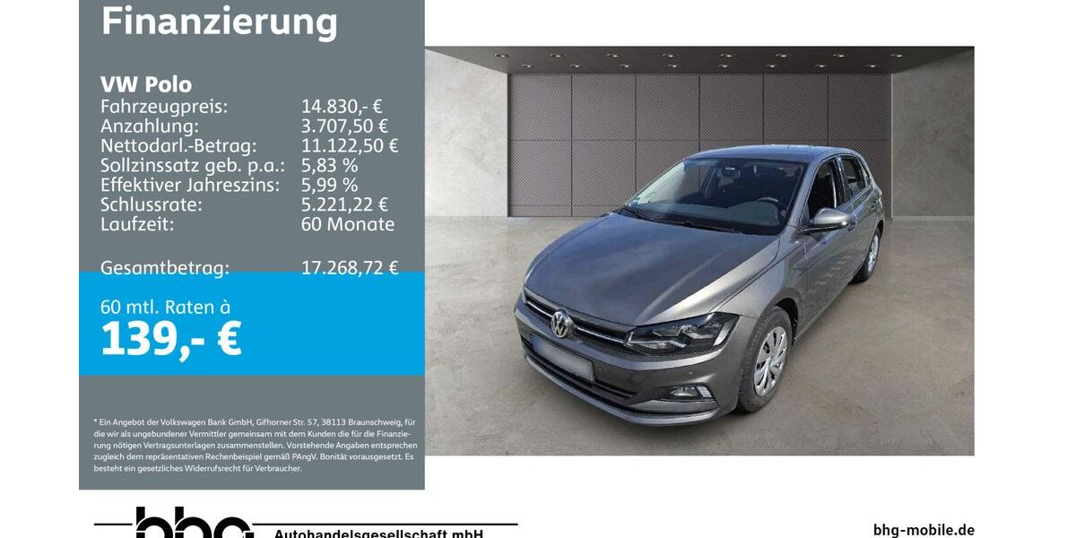 VW Polo 58.290 km 14.830 &euro; Freudenstadt 72250