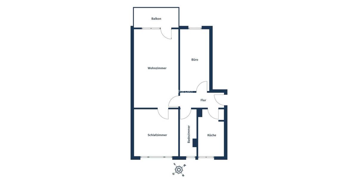Etagenwohnung Greifswald Hansestadt Schönwalde II - 3 Zimmer, 59 m&sup2;, 119.750&euro; | Angebot:26434672