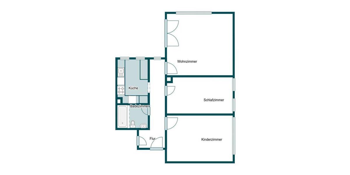Etagenwohnung Heusenstamm - 3 Zimmer, 70 m&sup2;, 249.000&euro; | Angebot:25970298