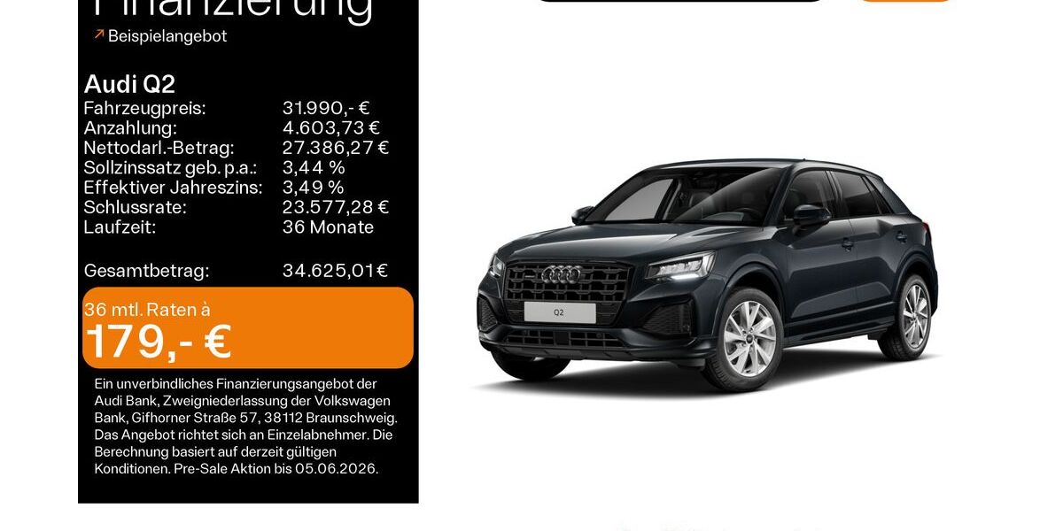 Audi Q2 10.355 km 31.990 &euro; Schweinfurt 97424