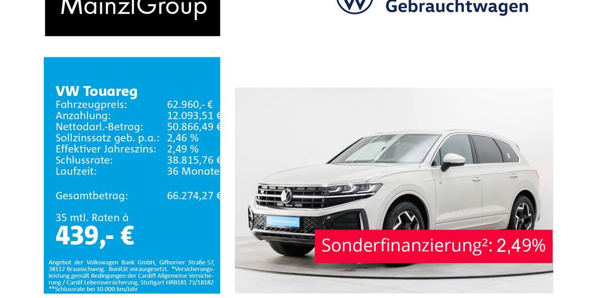 VW Touareg 23.600 km 62.560 &euro; Feldkirchen/Westerham 83620