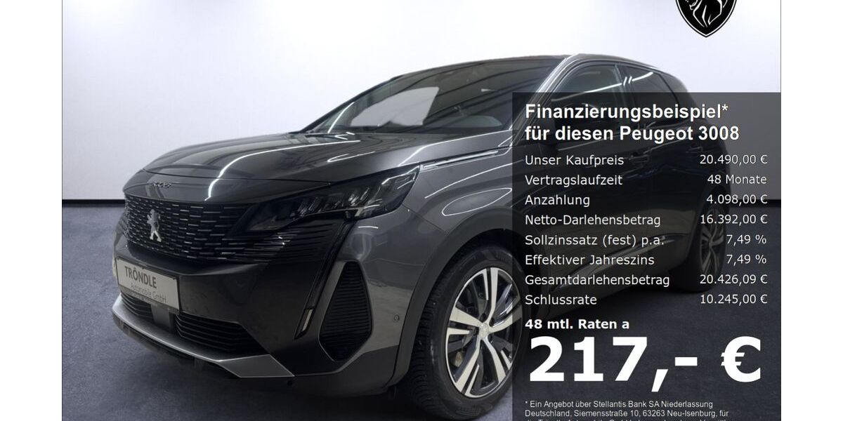 Peugeot 3008 61.300 km 20.490 &euro; Lörrach 79541