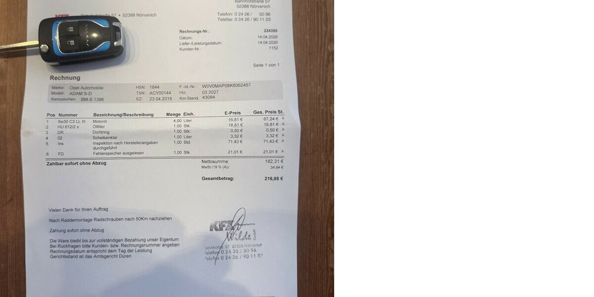 Opel Adam Navi Klima Sitzh. Alu ServiceNeu unfallfrei 43.000 km 11.500 &euro; Erftstadt 50374