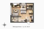 Etagenwohnung Hameln - 1 Zimmer, 30 m&sup2;, 620&euro; | Angebot:26383580