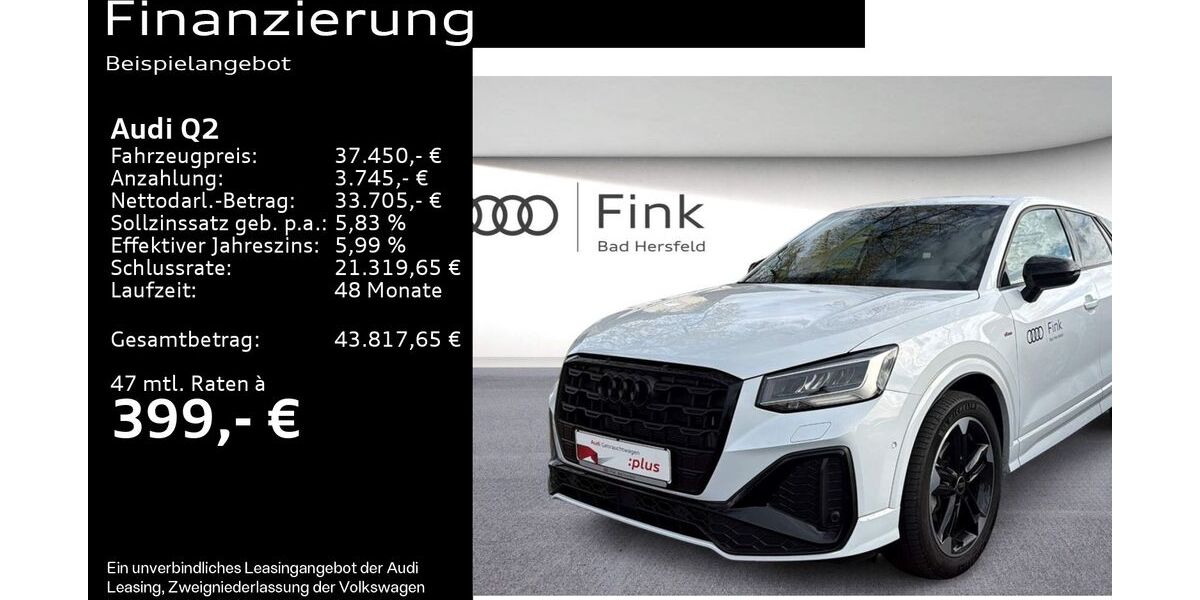 Audi Q2 15.950 km 37.450 &euro; Bad Hersfeld 36251