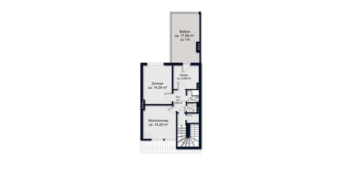 Etagenwohnung Bremen / Gröpelingen Lindenhof - 2 Zimmer, 48 m&sup2;, 85.000&euro; | Angebot:26453498