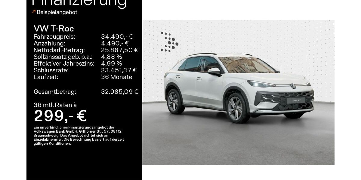 VW T-Roc 6.000 km 32.490 &euro; Bad Kissingen 97688