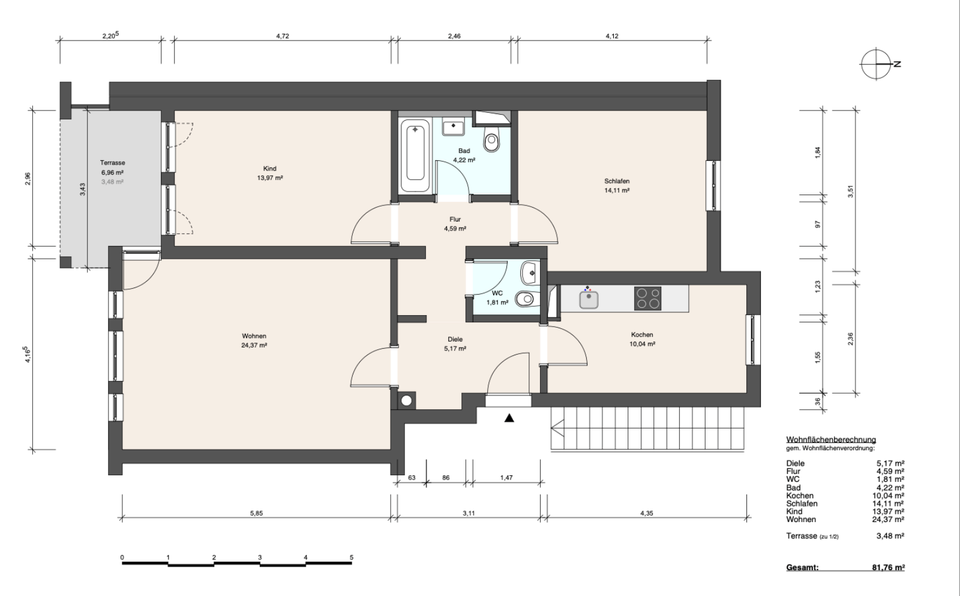 Garten+saniert+Traumlage in Thalkirchen+frei ab April 3 zimmer