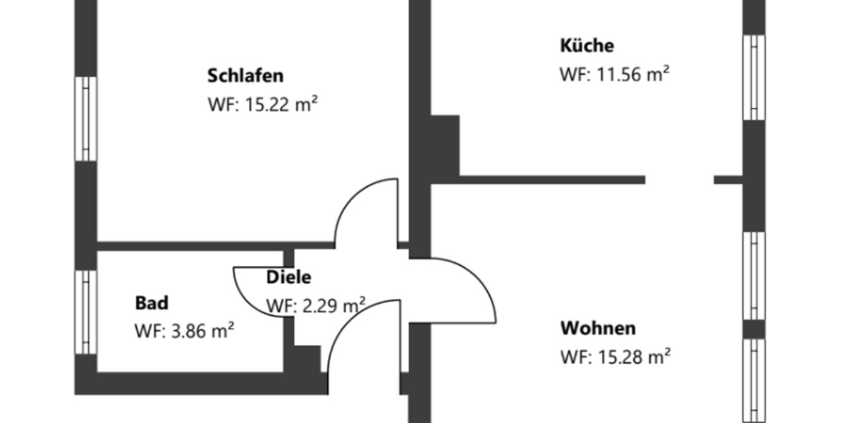 Etagenwohnung Hausham - 2 Zimmer, 48 m&sup2;, 199.900&euro; | Angebot:26229562