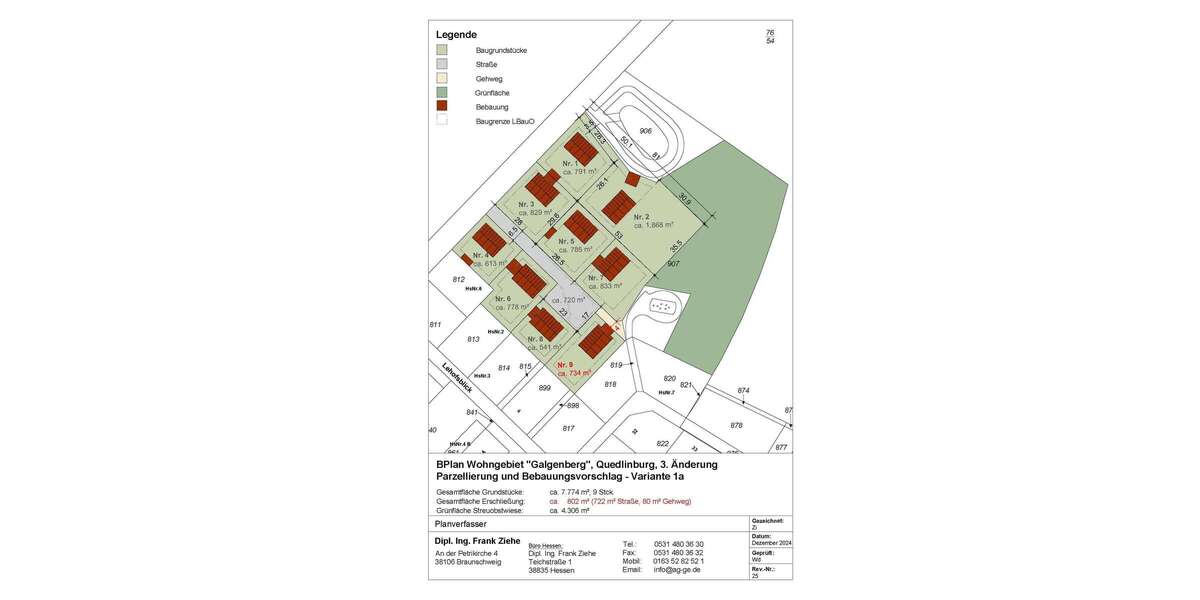 Grundstück zu verkaufen in Quedlinburg 117.750 € 785 m² zimmer