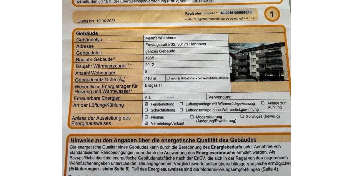 Etagenwohnung Hannover Bult - 1.5 Zimmer, 40 m&sup2;, 175.000&euro; | Angebot:26112319