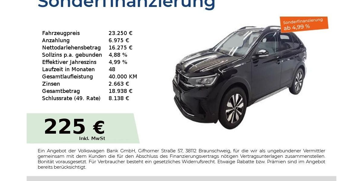 VW Taigo 9.463 km 23.250 € Nürnberg 90441