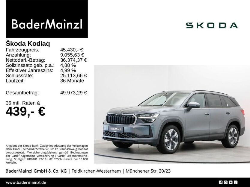 Skoda Kodiaq 19.140 km 45.430 € Feldkirchen/Westerham 83620