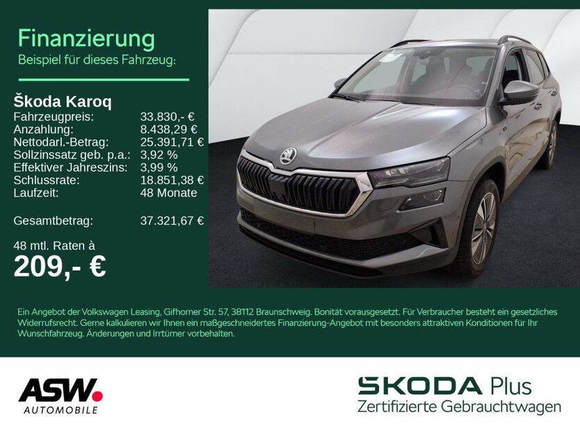 Skoda Karoq 23.900 km 33.830 € Heilbronn 74076