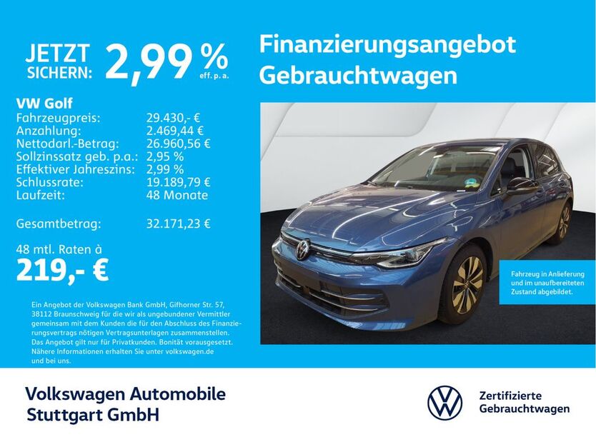 VW Golf 26.006 km 29.430 € Stuttgart-Wangen 70188