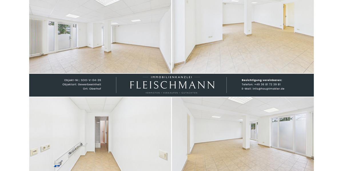 Flexible Gewerbefläche mit vielseitigen Nutzungsmöglichkeiten und moderner Ausstattung - Gewerbeobjekt Oberhof | Angebot:26876976