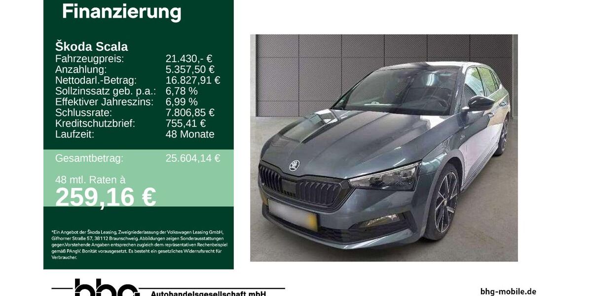 Skoda Scala 75.302 km 20.930 &euro; Freudenstadt 72250