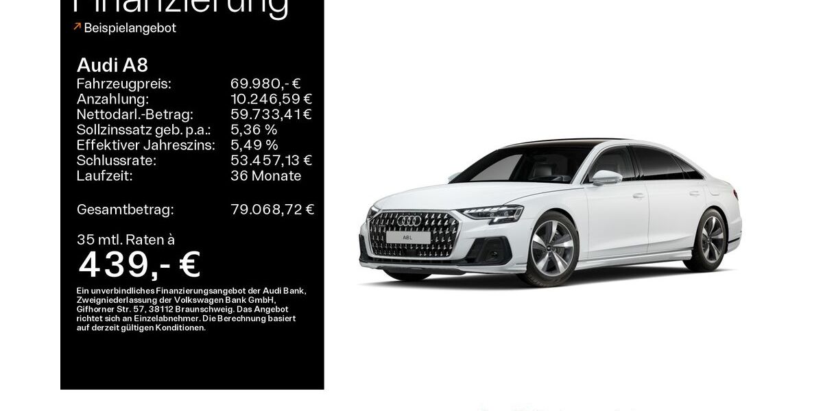 Audi A8 26.248 km 69.980 &euro; Haßfurt 97437