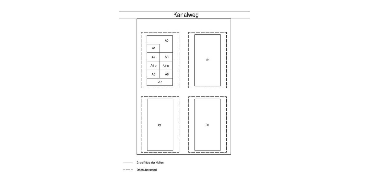 LagerhalleGewerbehalleMiethalle(648m², 2x324m²) zimmer
