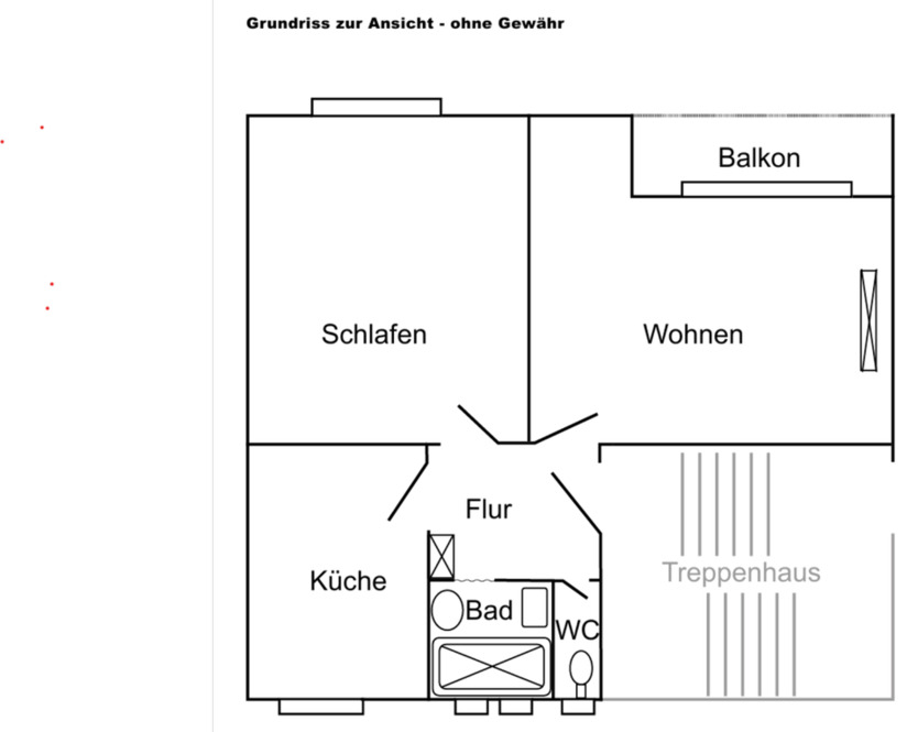 2-Zimmer Wohnung Heilbronner Kernstadt mit Balkon und Keller