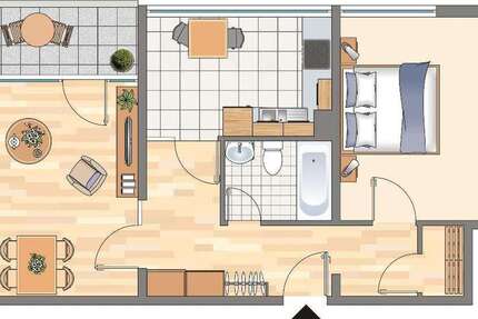 Wohnung zum Mieten in Dortmund 319,30 € 62.65 m²