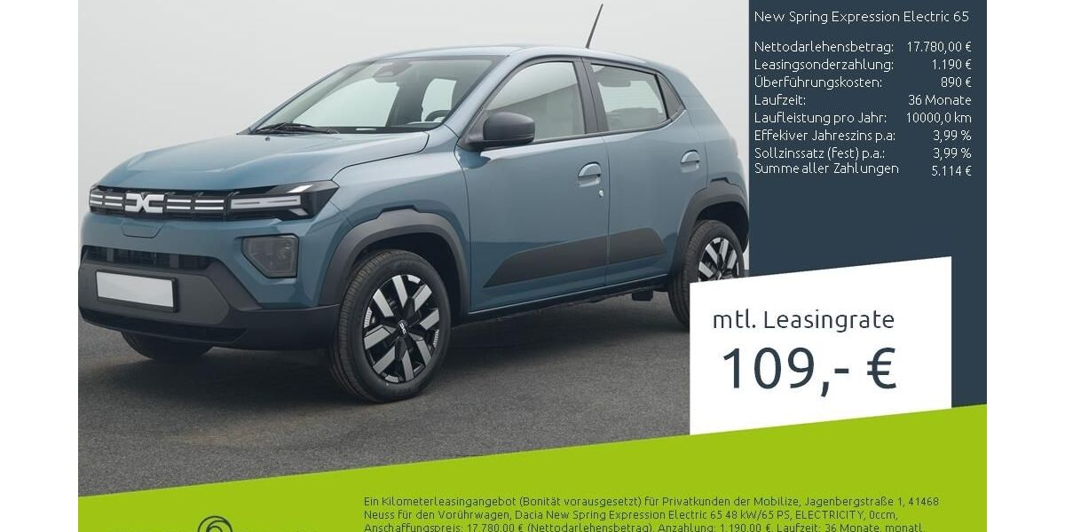 Dacia Spring 1.900 km 16.870 &euro; Stuhr 28816