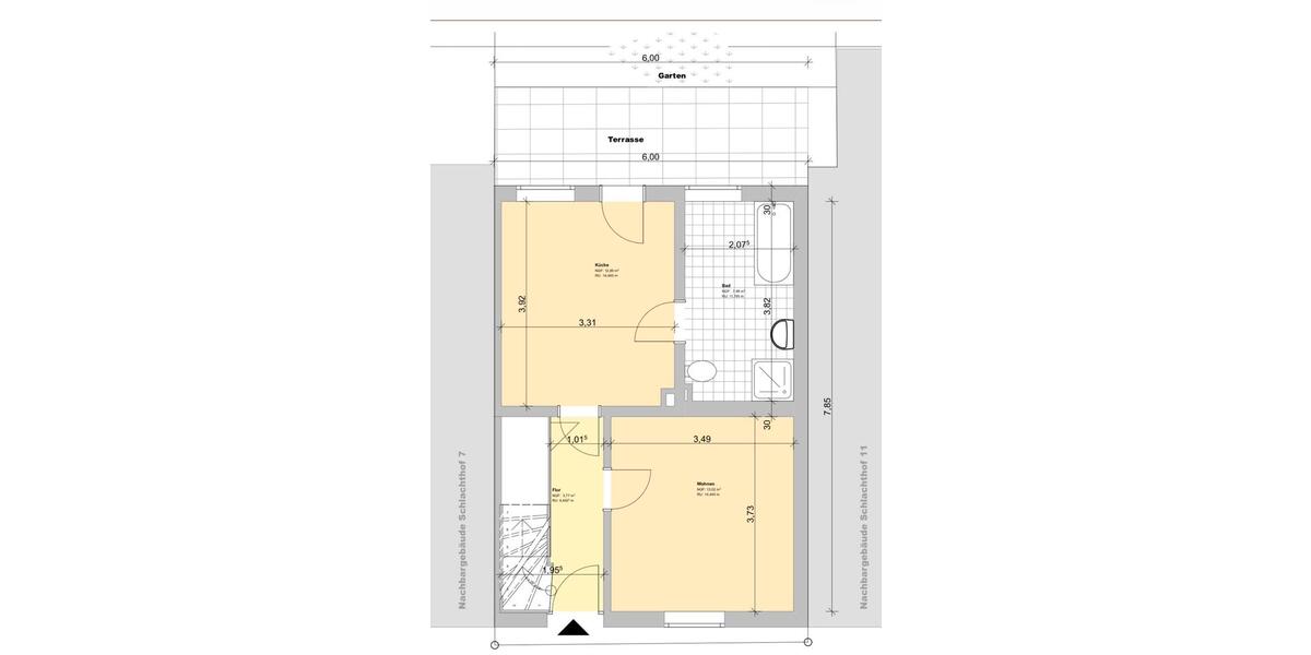 Reihenhaus Ilmenau - 4 Zimmer, 78 m&sup2;, 1.300&euro; | Angebot:26396411