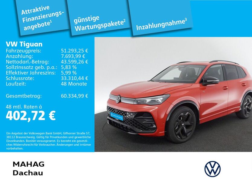 VW Tiguan 17.500 km 52.990 € Dachau 85221
