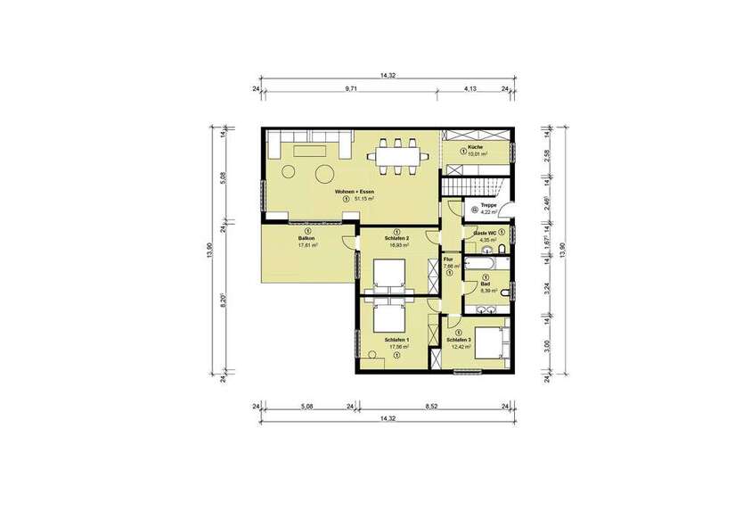 Wohnung zum Mieten in Gaggenau 1.450 € 140 m²