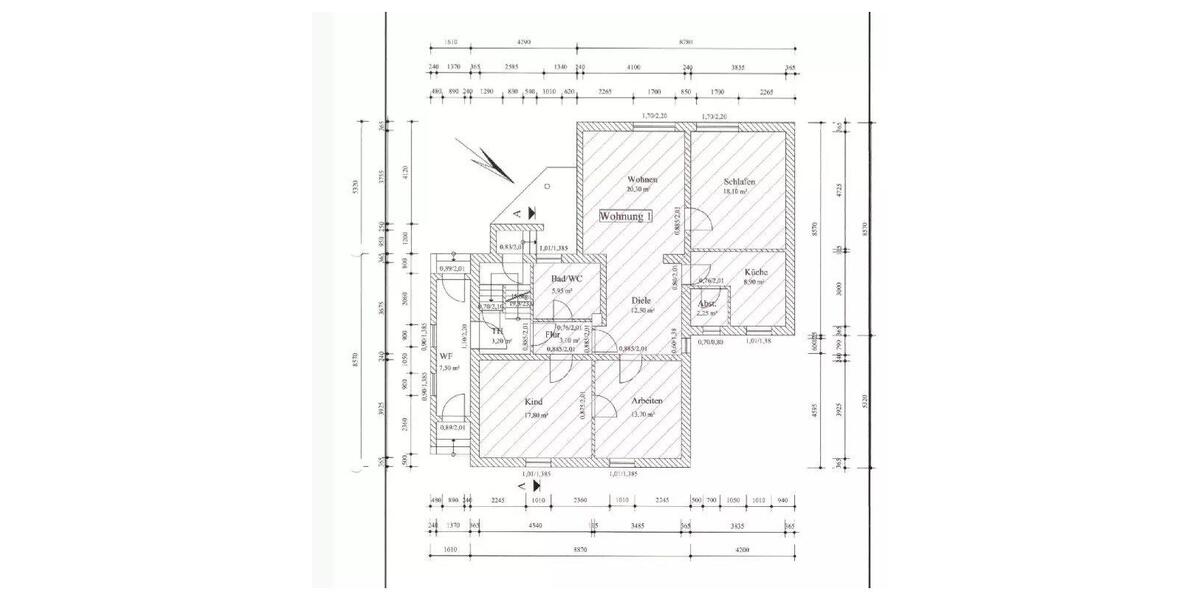 Erdgeschoßwohnung Herbsleben - 4 Zimmer, 103 m&sup2;, 180.000&euro; | Angebot:26764817