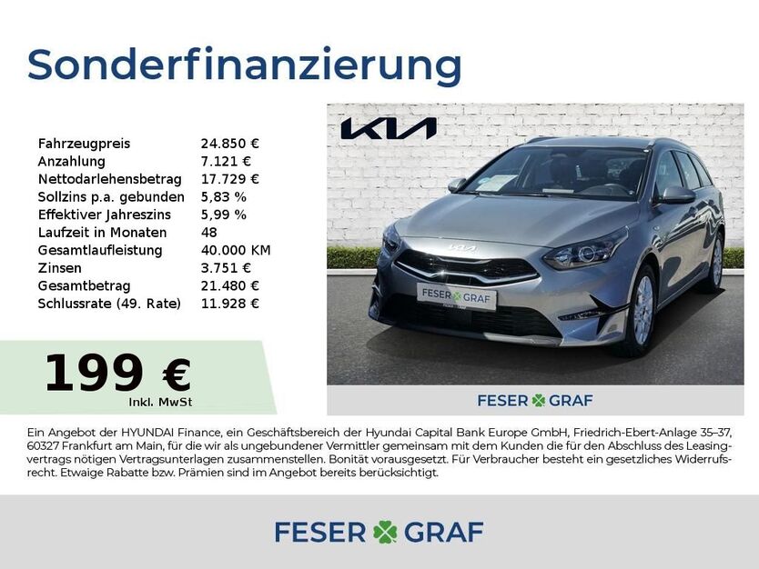 Kia ceed Sportswagon 6.288 km 24.750 € Roth 91154