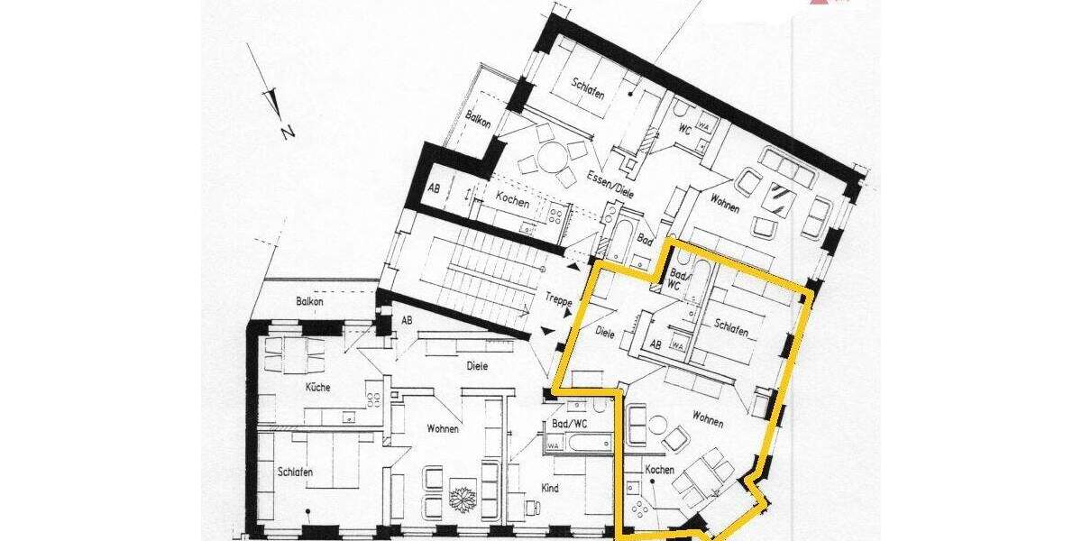 Etagenwohnung Aue-Bad Schlema Bad Schlema - 2 Zimmer, 48 m&sup2;, 230&euro; | Angebot:25631487