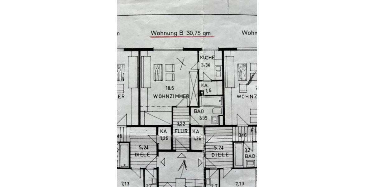 Etagenwohnung Unterhaching - 1 Zimmer, 30 m&sup2;, 210.500&euro; | Angebot:25904075
