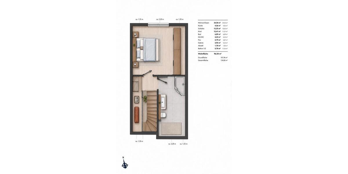 Maisonettenwohnung Öhringen - 3 Zimmer, 97 m&sup2;, 425.000&euro; | Angebot:27021310
