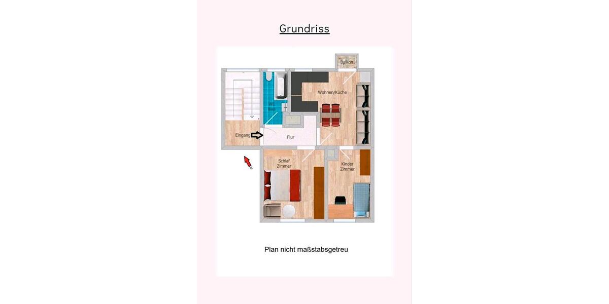 Etagenwohnung Krumbach (Schwaben) - 3 Zimmer, 50 m&sup2;, 210.000&euro; | Angebot:26957327